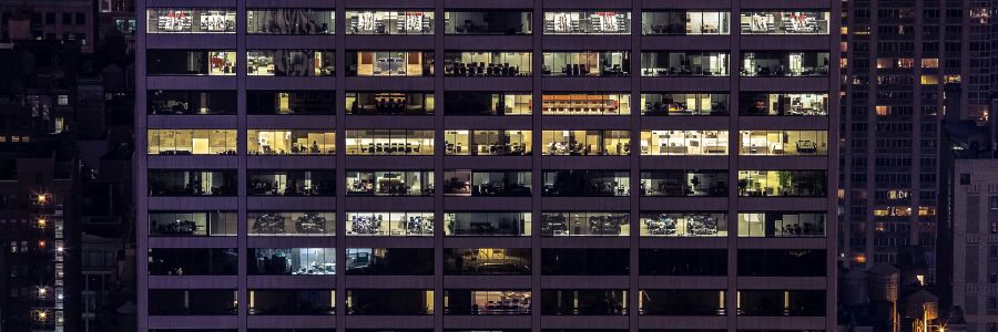 Windows in a high-rise building