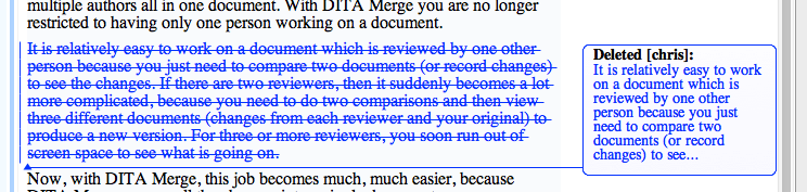Nested change after two way processing and accept-reject conversion