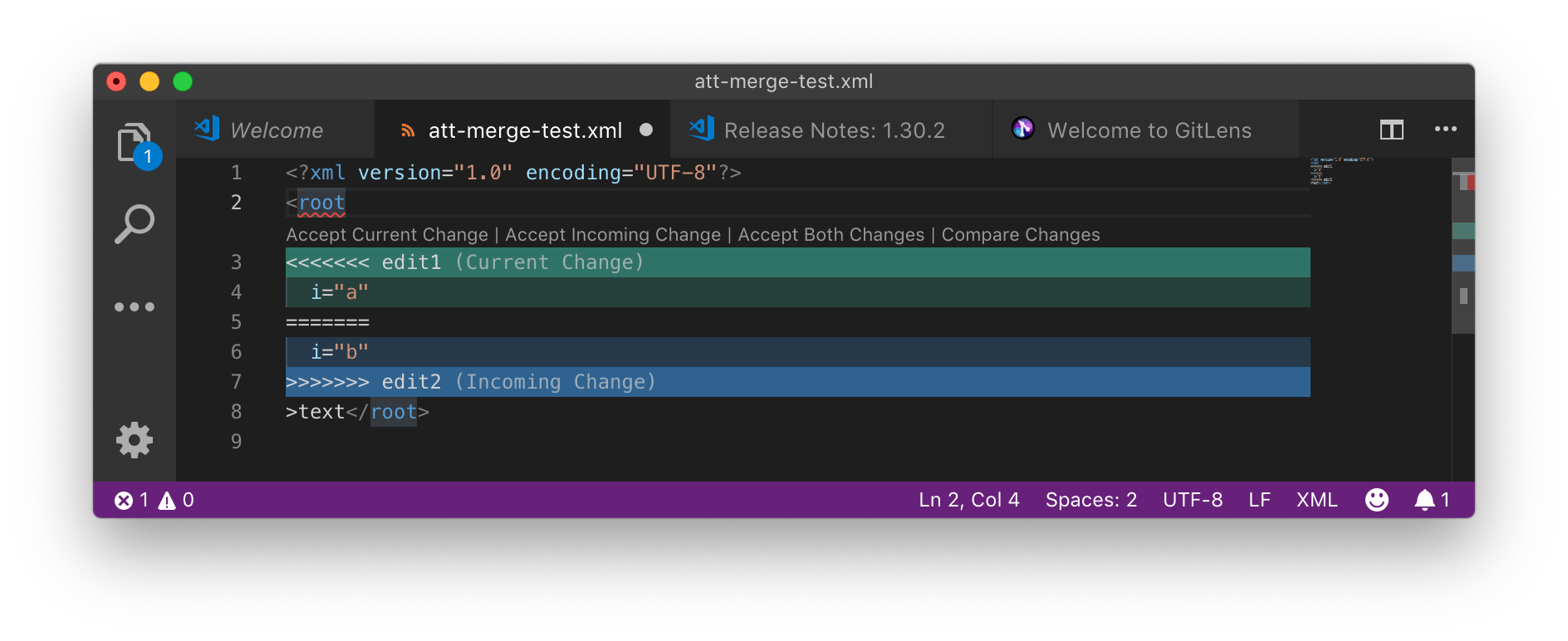 VSCode attribute conflict